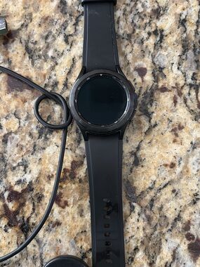 Samsung Black Smartwatch with Silicone Sport Band